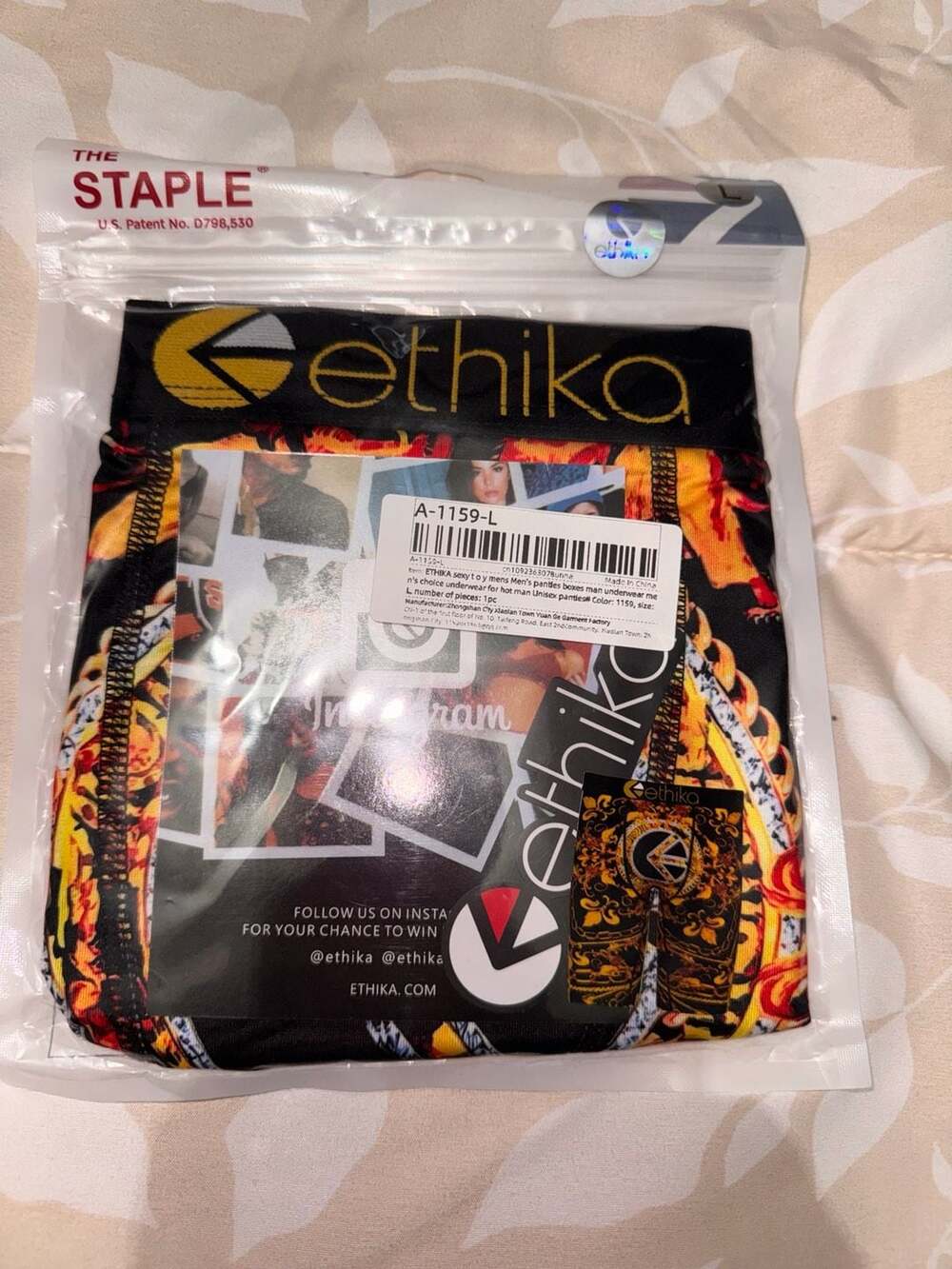 Ethika Bomber Bags Staple Boxer Briefs Size L
